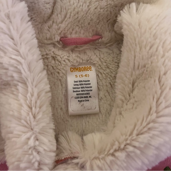 Gymboree Cozy Owl Pink Faux Shearling Coat - Picture 6 of 7